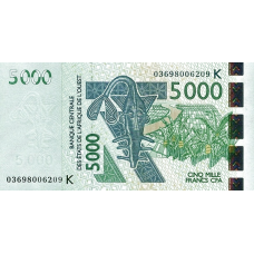 P717Ka Senegal - 5000 Francs Year 2003